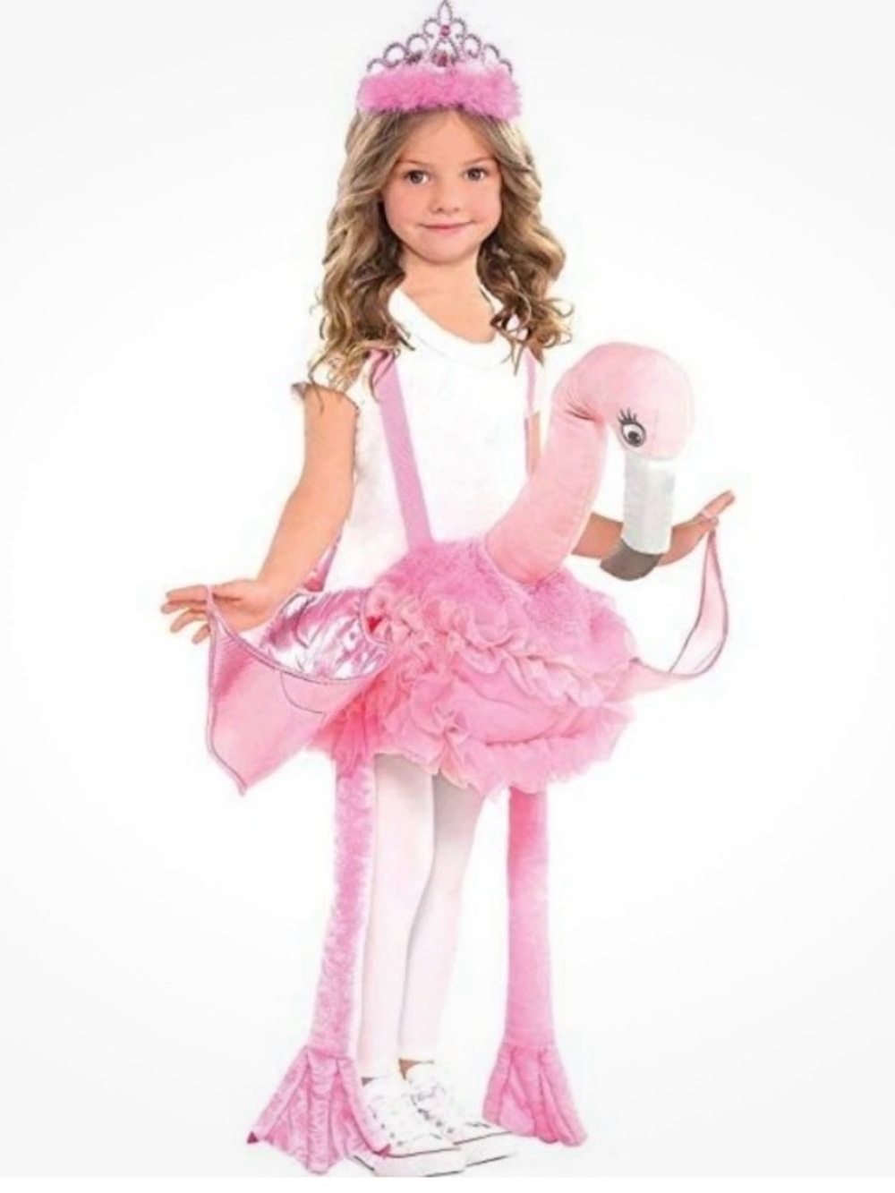 Pink Flamingo “ride-on” Kids Costume Halloween Dress-Up - fits up to size 10